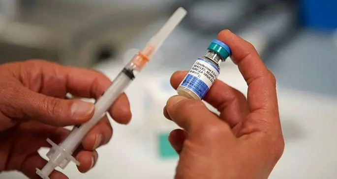 Measles vaccinations. 