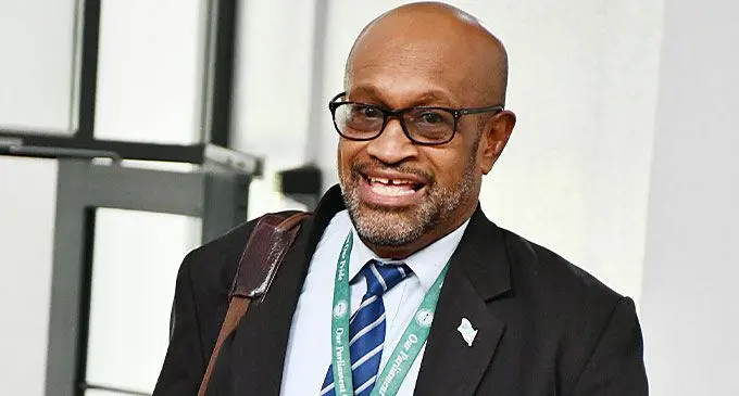 Opposition Member of Parliament Jone Usamate outside Parliament on December 6, 2024.