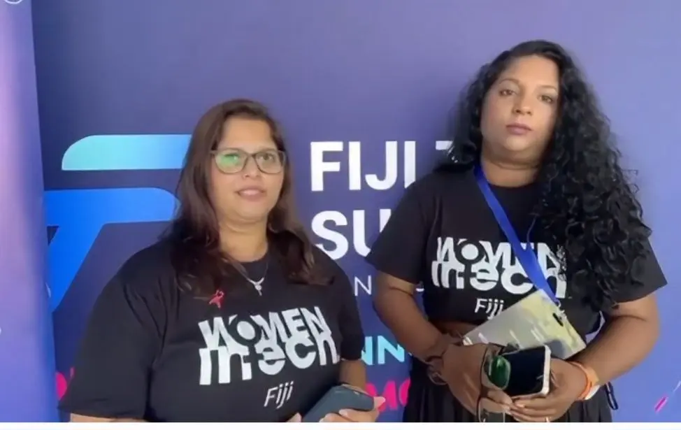 Women in Tech Fiji board of directors Herna Patel and Dipti Sharma.