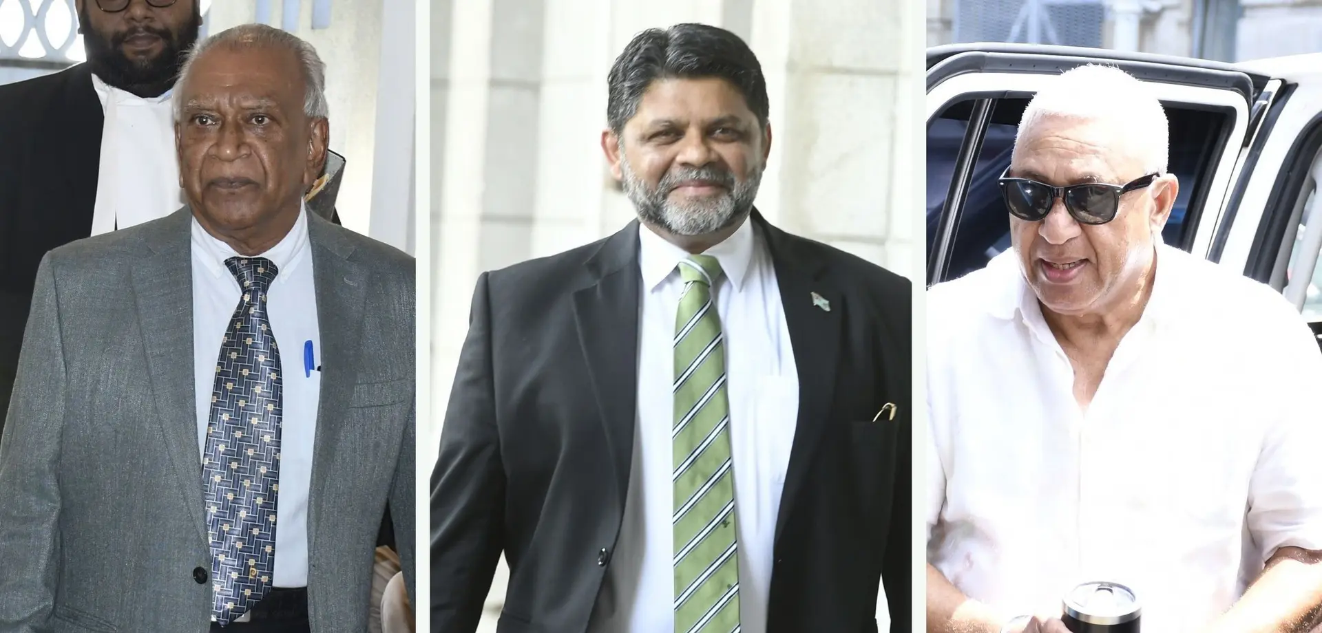 Former Prime Minister Voreqe  Bainimarama, former Attorney General Aiyaz Sayed-Khaiyum  and former health minister Dr  Neil Sharma