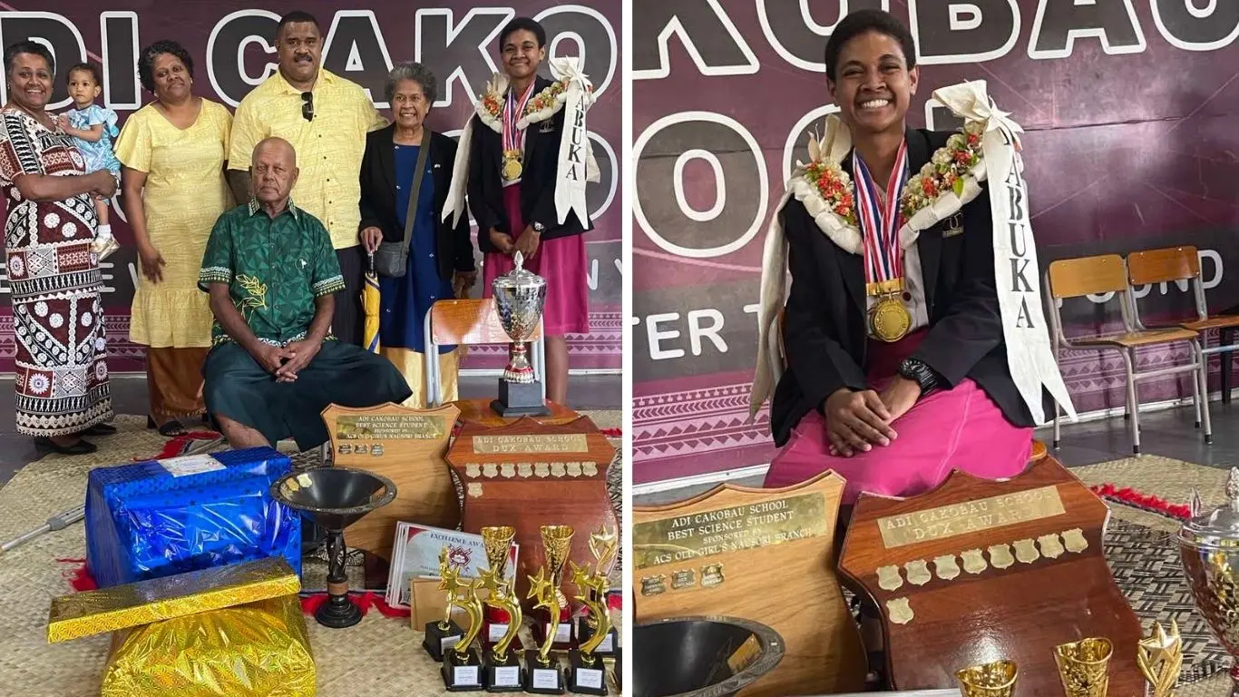 Adi Cakobau School (ACS) Year 13 Dux Award 2026 recipient Salote Rabuka 
