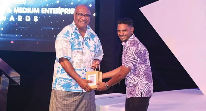 Double winner Health Masters founder Dr Ahmed Shariff scooped theYouth Entrepreneur of the Year and Small and Medium Enterprise (SME) of the Year awards at the Fiji Development Bank 2022 awards.