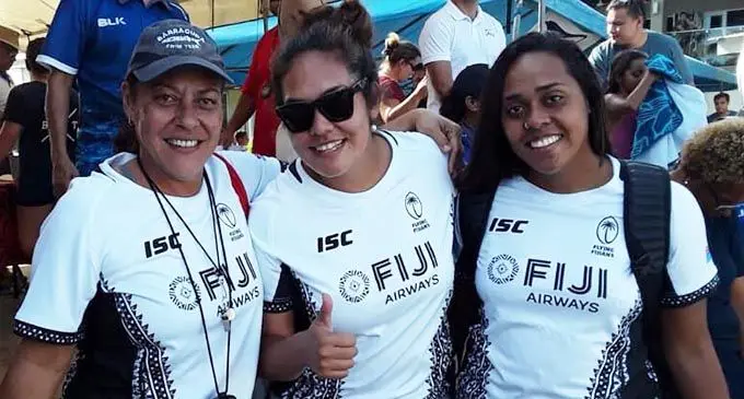 From left; Rosemary Rova with a friend and daughter, Cheyenne (far right).