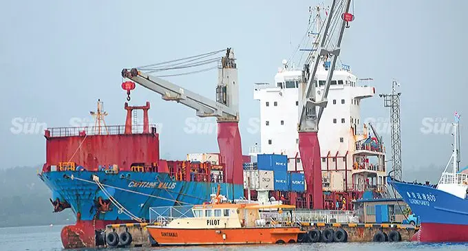 Cargo ship Capitaine Wallis berth at Kings Wharf. Photo: Ronald Kumar