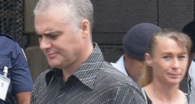 John Nikolic and Yvette Nikolic outside court. 
