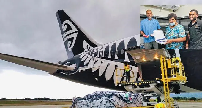The first consignment of Pfizer vaccines for students between 12 and 14 years old students arrived into the country from New Zealand on Monday.  The vaccines will be rolled out next week. Photo: New Zealand High Commission 
