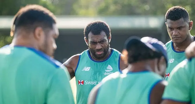 Swire Shipping Fijian Drua captain Nemani Nagusa during training at Lennox Head , New South Wales, Australia. Photo: Fijian Drua