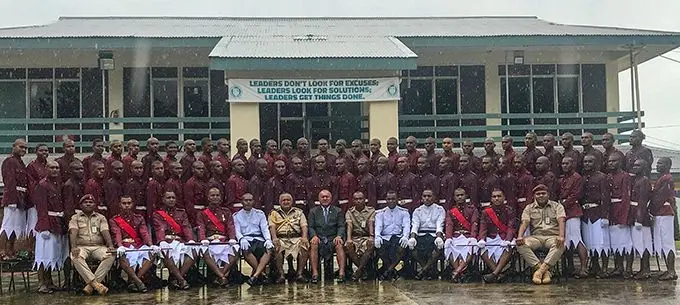 Fiji Corrections Service passing-out parade on April 24, 2019.  Photo: Kelera Sovasiga