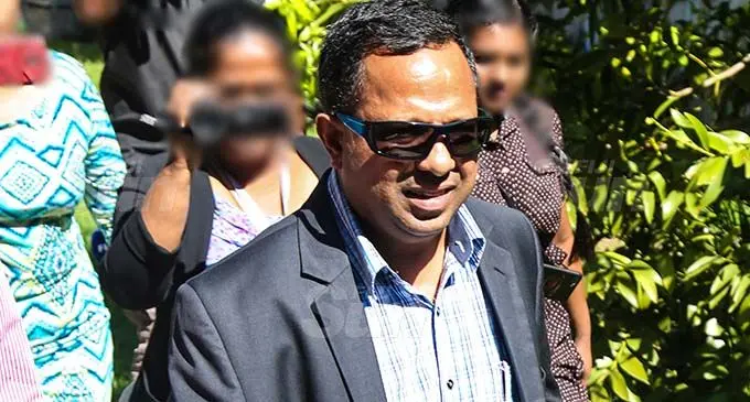 Nouzab Fareed walking into his first court apperance at the Suva Magistrates court on January 29, 2020.