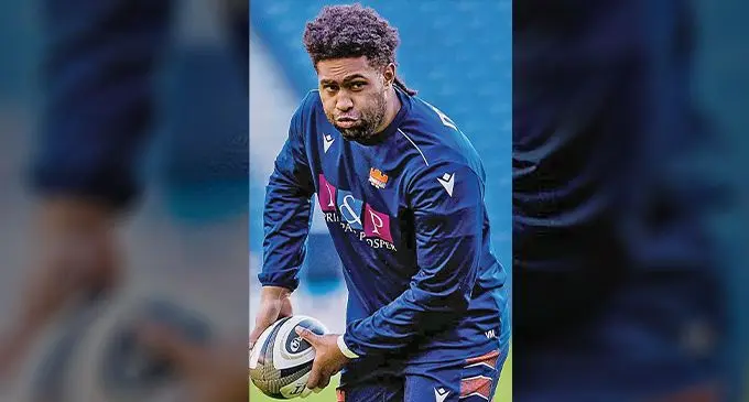 Edinburgh’s No.8 and centurion Viliame Mata has been in top form after his return from injury. A sure starter for the Flying Fijians in next year’s Rugby World Cup in France. Photo: Edinburgh Rugby