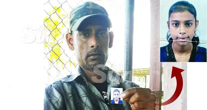 Abdul Faiyum holding a photo of her missing daughter Nikhat Nisha (photo insert). Photo: Salote Qaluba