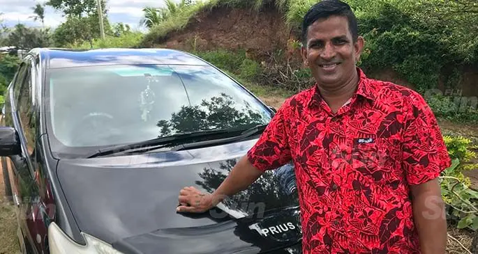 Rege Motors owner Rajendra Prasad in Siberia, Labasa on May 22, 2021. Photo: Shratika Naidu