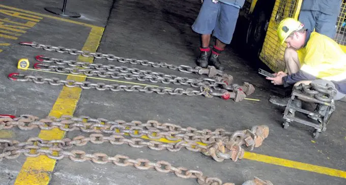 Chains inspected by Cookes Senior Field Andy Atkinson