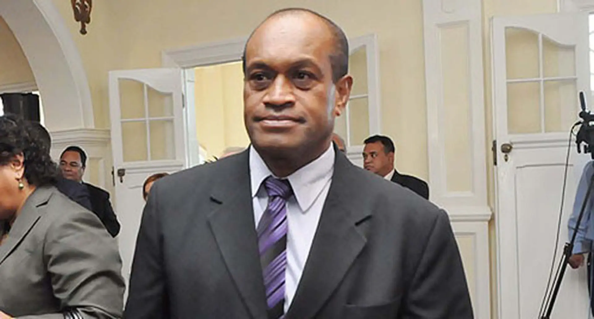 Minister for Lands and Mineral Resources Jone Usamate