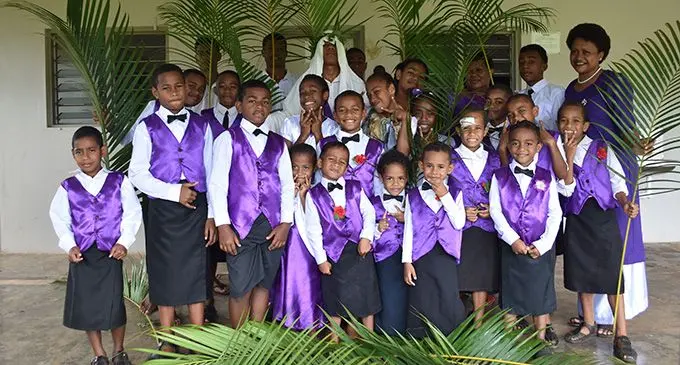 Children of All Nation Christian Fellowship Church celebrated Palm Sunday at Kshatriya Hall in Labasa on April 14, 2019. Photo:Shratika Naidu