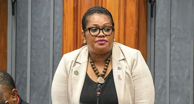 Minister for Fisheries and Forestry Alitia Bainivalu in Parliament on October 3, 2024. Photo: Parliament of Fiji