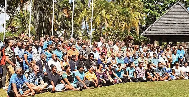 Participants of the Pacific Islands Conference on Ocean Science and Ocean Management at the Tanoa International Hotel in Nadi on September 11, 2023. Photo: SPC