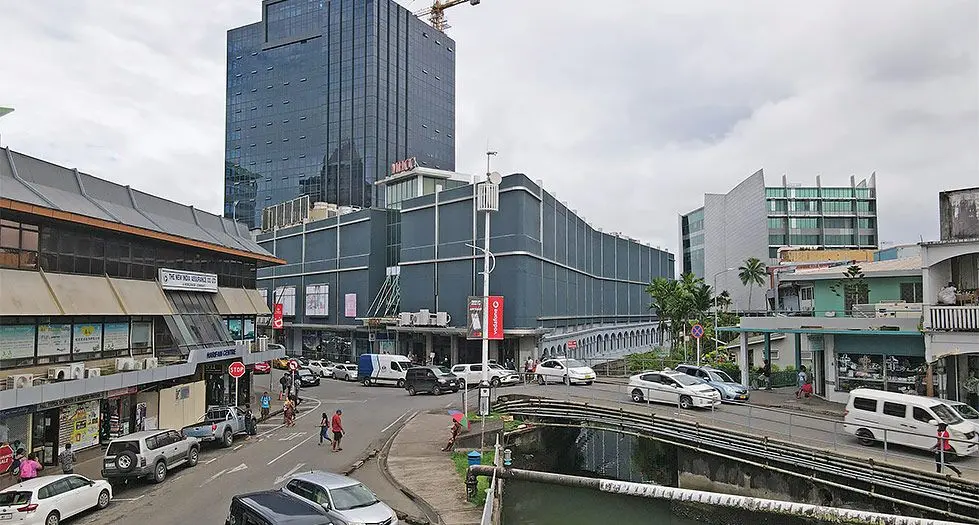 IN THE SPOTLIGHT ... The MHCC Tower in Suva. Photo: Leon Lord 