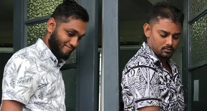 Rajat Maharaj and Biren Lal outside the High Court in Suva. Photo: Ashna Kumar