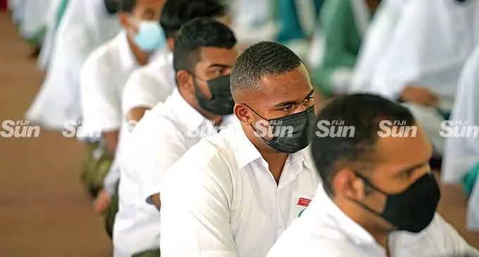 Students wearing mask while in class.  Photo: Ronald Kumar
