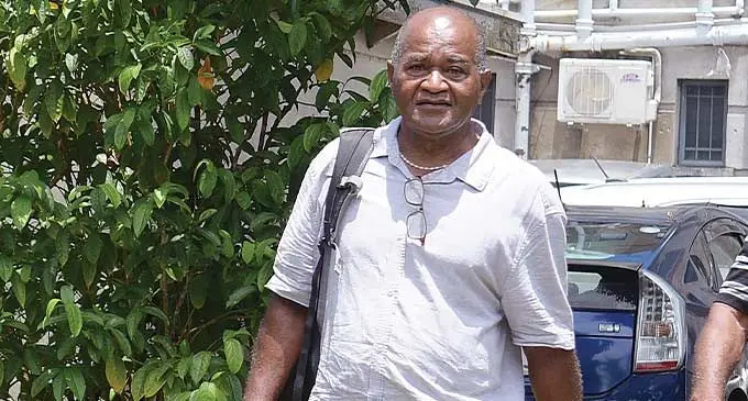 Former SODELPA Opposition member Nikolau Nawaikula outside the High Court in Suva.