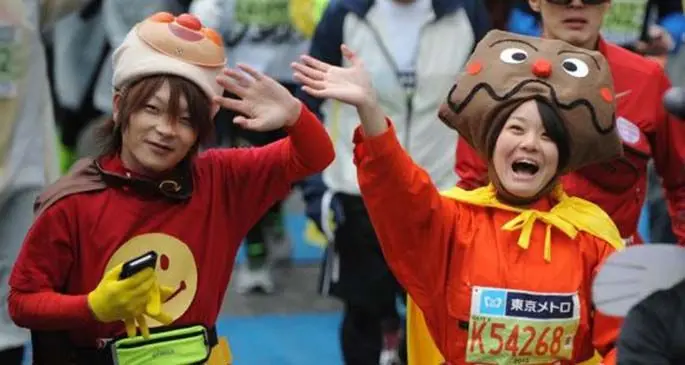 Runners competed in the Tokyo Marathon on Feb. 22, 2015 when about 36,000 people participated in this annual sports event. (Xinhua/Stringer)