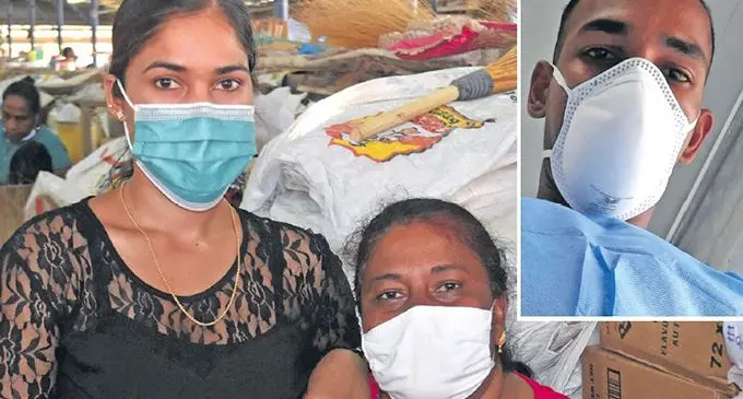 Nurse Shavnil Sharma’s (inset) sister Shivani Sharma and mother Seema Lal. Photo: Sampras Anand