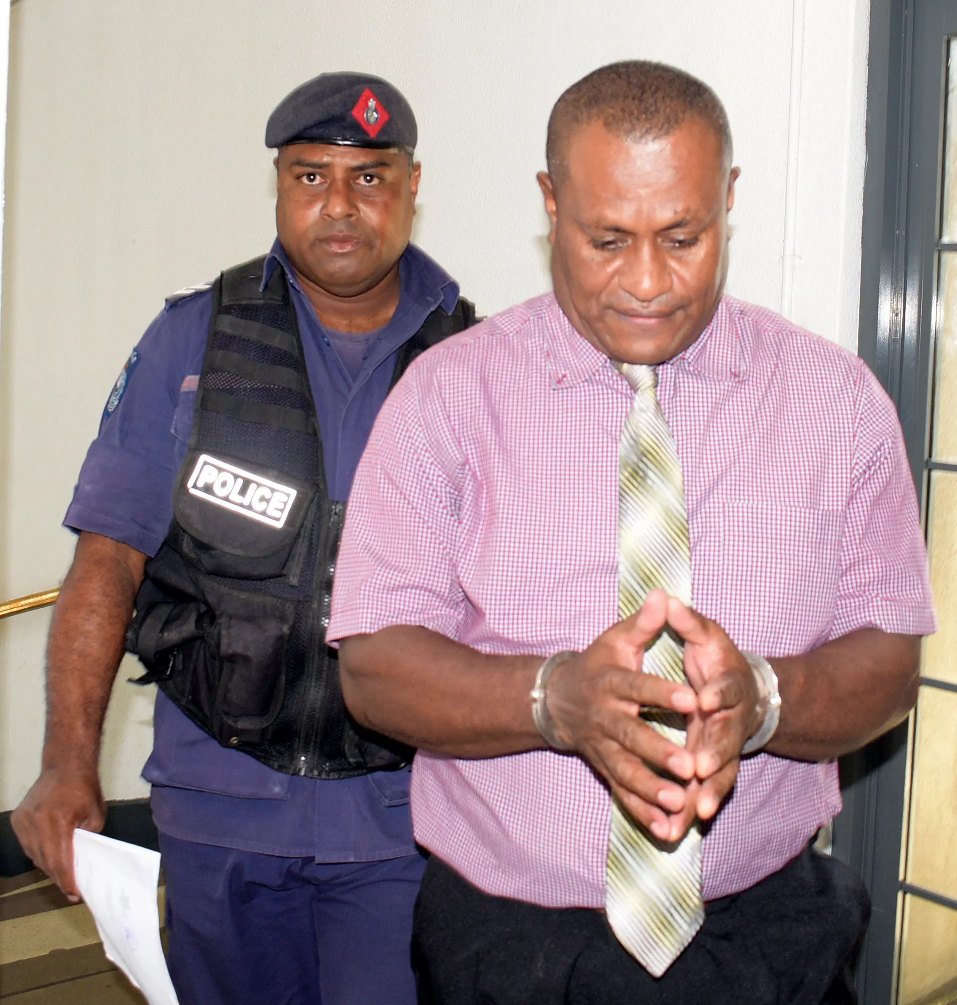 Waisake Tulavu outside court. 