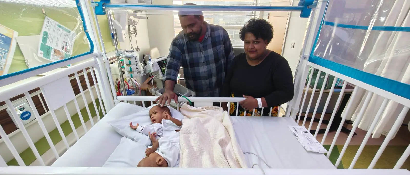 Following their birth, the twins' parents from Nausori and local medical teams sought specialist treatment overseas.