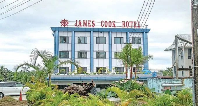 James Cook Hotel on Mitchell Street, Suva, is one of the Ministry of Health and Medical Services’ quarantine facilities. Photo: Leon Lord