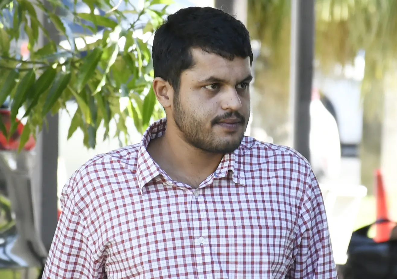 Thakor Punja outside Magistrate Court on July 3, 2026. P