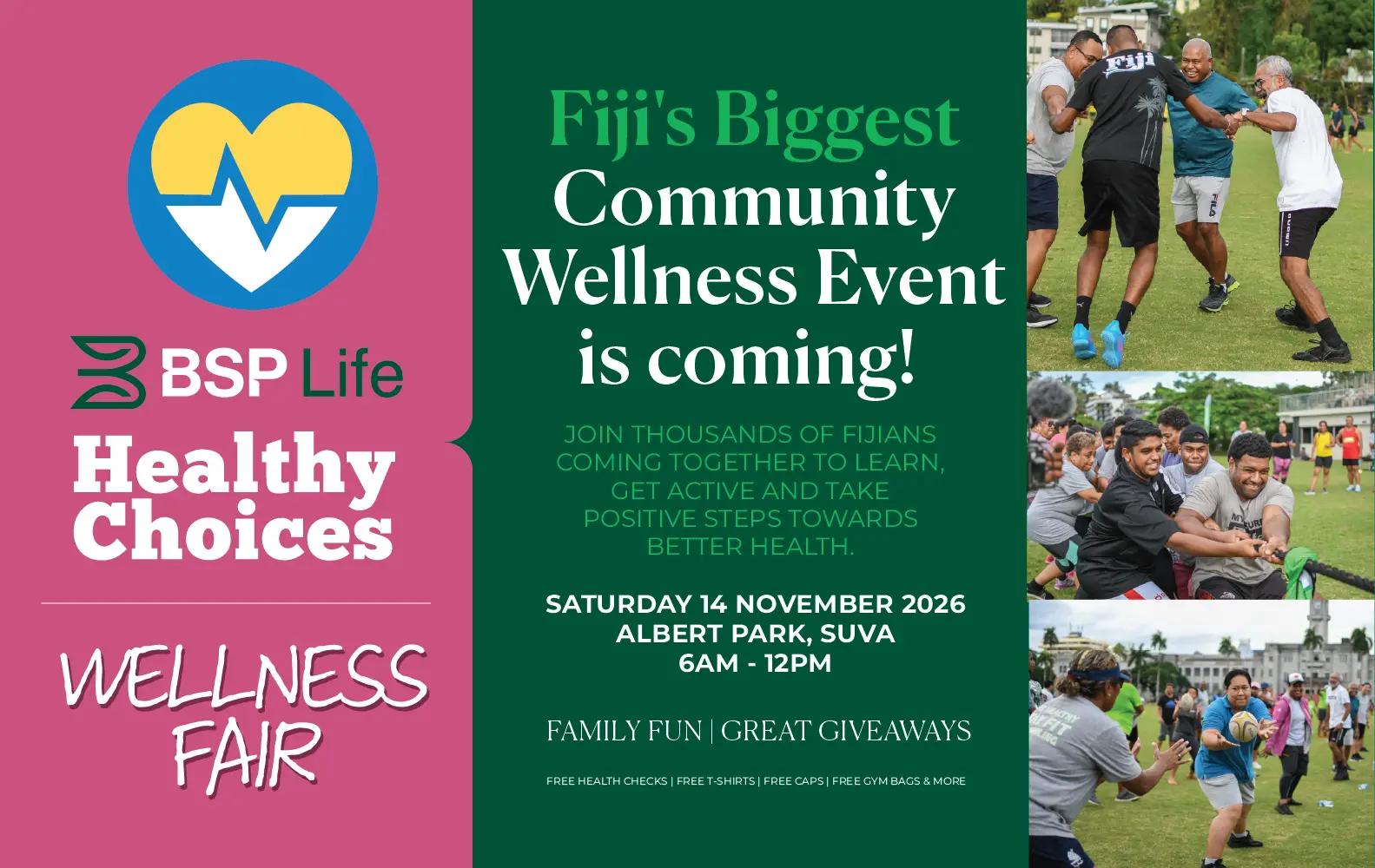 BSP Life Healthy Choices Wellness Fair, Albert Park Suva