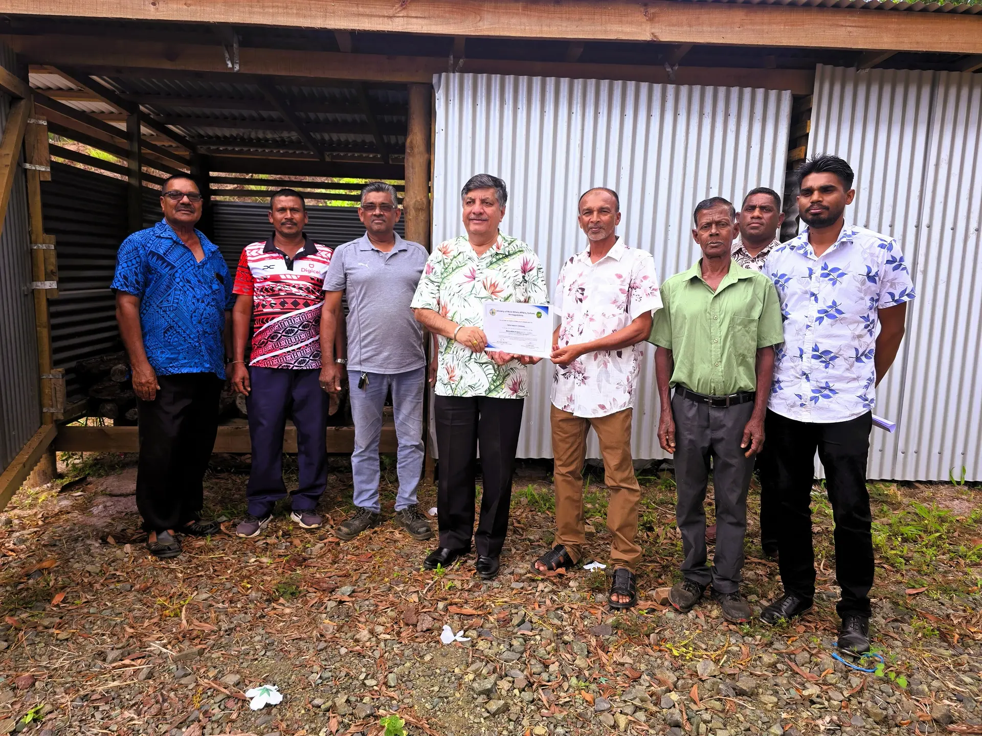 Multi-ethnic grant, Tabia Sanatan, Cemetery, Labasa, Government
