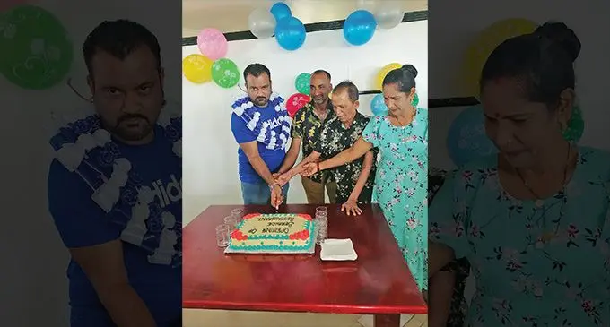 From left: Chief guest and FijiFirst candidate, Alvick Maharaj, Nabouwalu Seaside Tasty Halal Restaurant owner Ritu Raj Narayan, father Khem Raj Narayan and mother Indra Wati Narayan during the opening of the restaurant on November 12, 2022