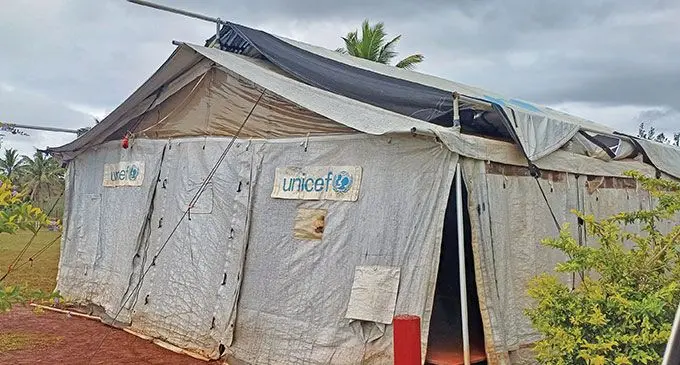 The tent at Valelawa Primary School in Macuata on October 3, 2024. Photo: Shratika Naidu