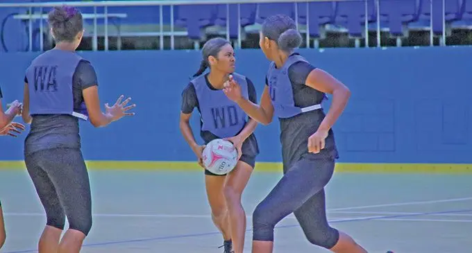 The Fijian Pearls extended squad during their final trials at the Vodafone Arena, Suva on September 22, 2022. Photos: Netball Fiji