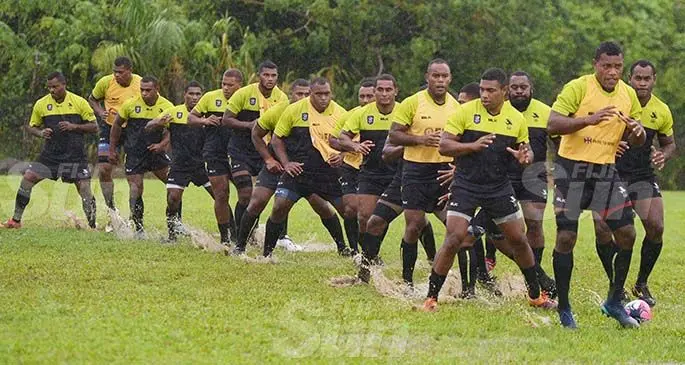 The Fijian Latui rugby squad at Bidesi Park in Suva on March 12, 2020. Photo: Ronald Kumar