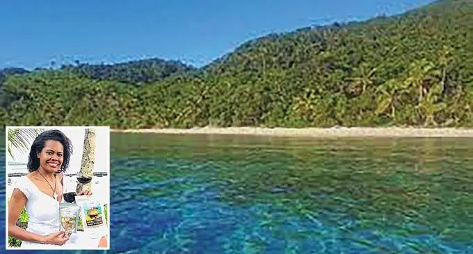 Yale Beach Nakasaleka Kadavu. Inset: Ana Malumuvatu. 