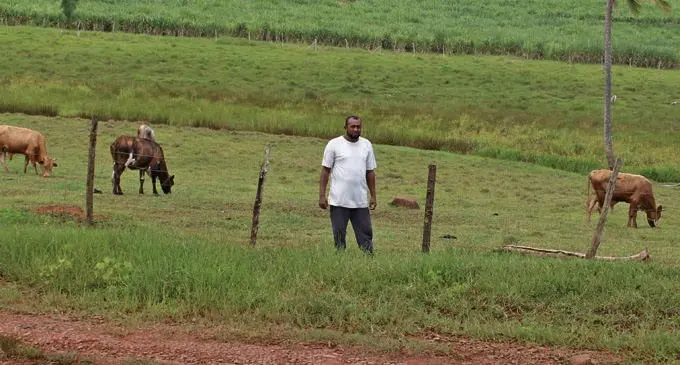 Mohammed Feroz Iqbal at his farm in Seaqaqa. Photo: Wati Talebula 