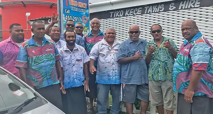Tiko Kece taxi drivers at the Nabua taxi base on November 9, 2022. Photo: Shreeya Verma