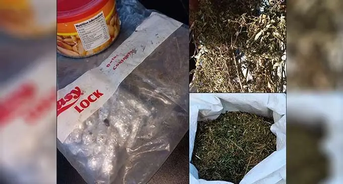 Iliicit drugs that were seized yesterday in a raid.