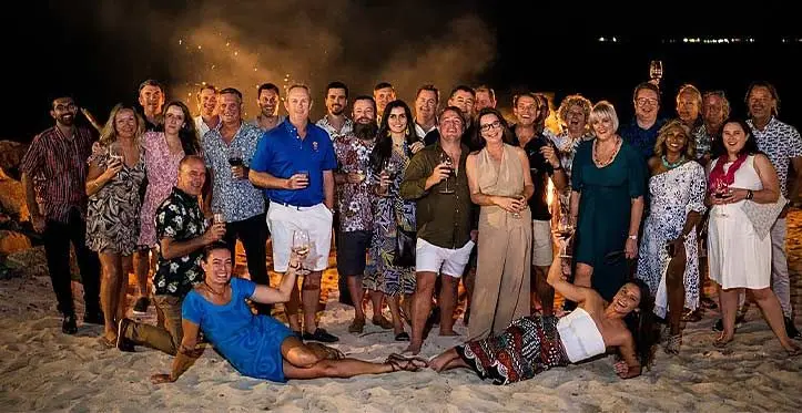 Superyacht Gathering members at a retreat.