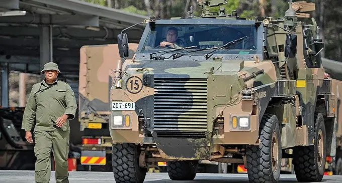 A Bushmaster PMV can deploy up to 10 battle-ready troops. Photo: Australian Defence Force