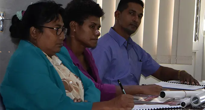 Participants at the pilot phase of the National Anti-Corruption Curriculum launch at Labasa Town Council chambers on February 12, 2018.   Photo: Shratika Naidu 
