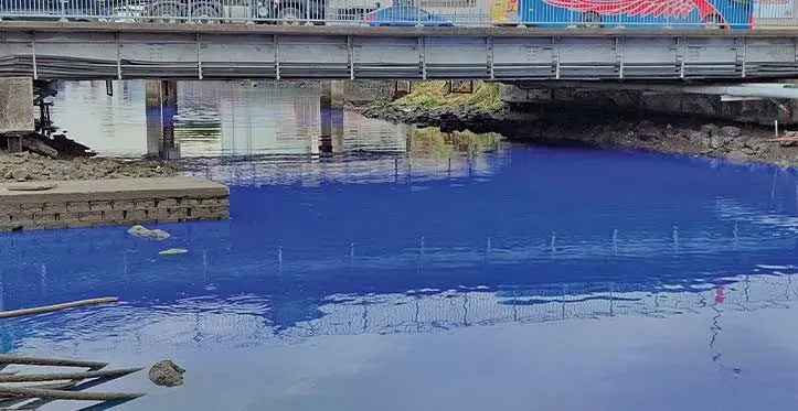 The chemical oil spill at Walu Bay on July 12, 2023. Photo: Sele Tagivuni