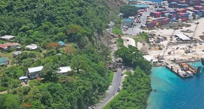 Major landslides and buildings have been destroyed following the 7.3 magnitude earthquake that rocked Vanuatu yesterday. So far, only one casualty has been reported by authorities in Vanuatu when 􀀑 SEE ALSO » P28 ■ Your work defines Fiji's reputation on the global stage this edition went to press. Photo: Dan McGarry