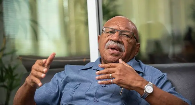 Prime Minister Sitiveni Rabuka in Suva on January 30, 2023. Photo: Leon Lord