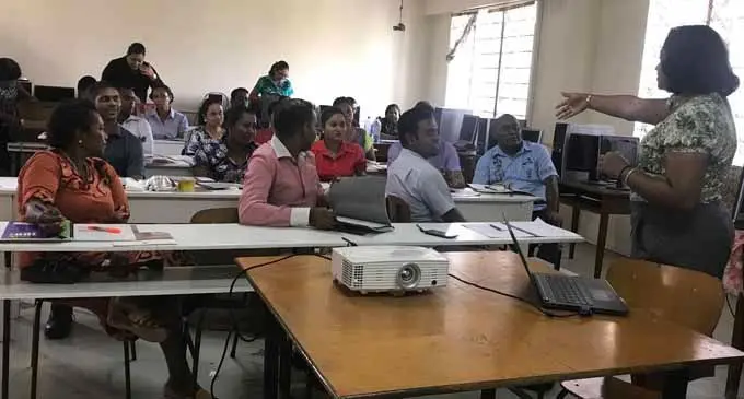 Participants at the National Anti-Corruption curriculum pilot phase workshop at Nadi Technical College on February 21, 2018.  Photo: Arieta Vakasukawaqa