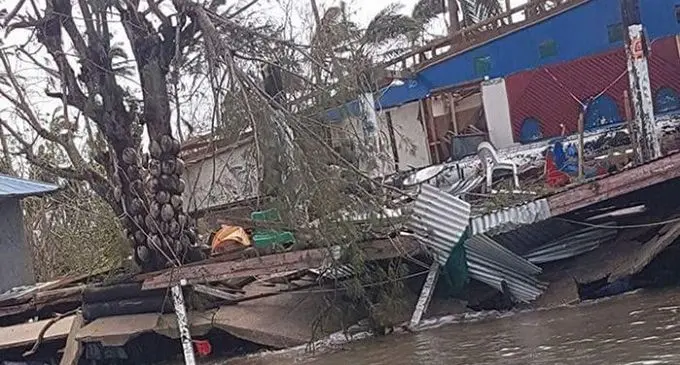 Damages in Tonga after TC Gita. Photo: ABC