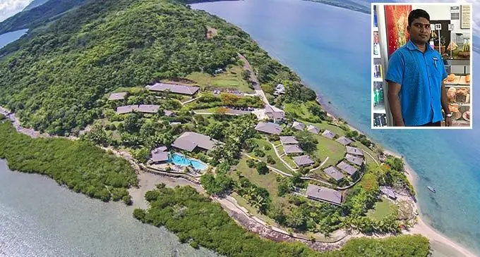 Volivoli Beach Resort, Rakiraki. Inset: One of the beautiful sceneries of Rakiraki. Inset: Umeshwar Raju. Photo: Frederica Elbourne